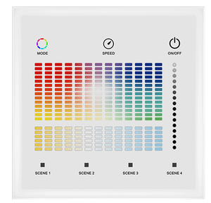 Controlador de Panel de Cristal Táctil RGB + CCT, Función 2 en 1 para Luces Inteligentes LED RGB + CCT, 2,4G RF, DMX, Maestro, 1, 2, 1, 1, 2, 1, 2 - Product Image 2