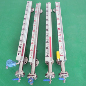Magnético aleta de nivel tipo flotador indicador sensor transmisor 4-20mA líquido tanque de agua de alta temperatura - Product Image 2