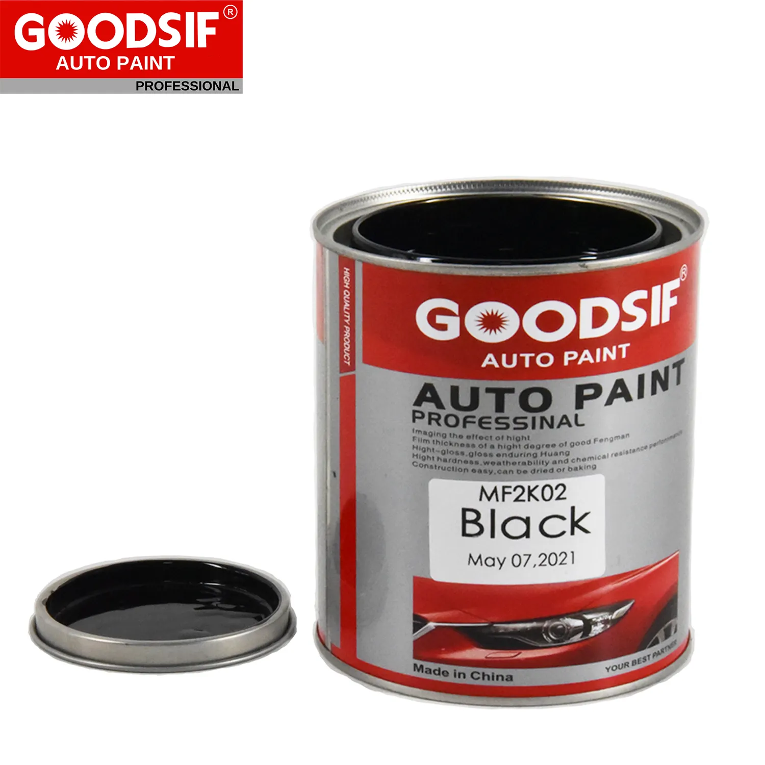 Venta al por mayor, pintura automotriz, barniz acrílico, 1K, 2K, sistema de pintura de coche de color sólido, pinturas químicas antiamarillas para automóviles