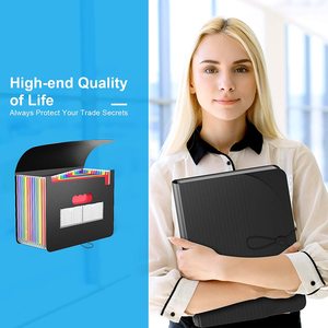 Penyusun File Akordeon 12 Saku, Kotak Pengarah Dokumen Akordion Portabel Memperluas dengan Tab Berwarna - Product Image 5