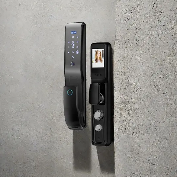 Automatic Tuya WiFi Smart Digital Lock Keyless Deadbolt Lock Serraduras Digitales Electric Handle Front Door lock With Keypad