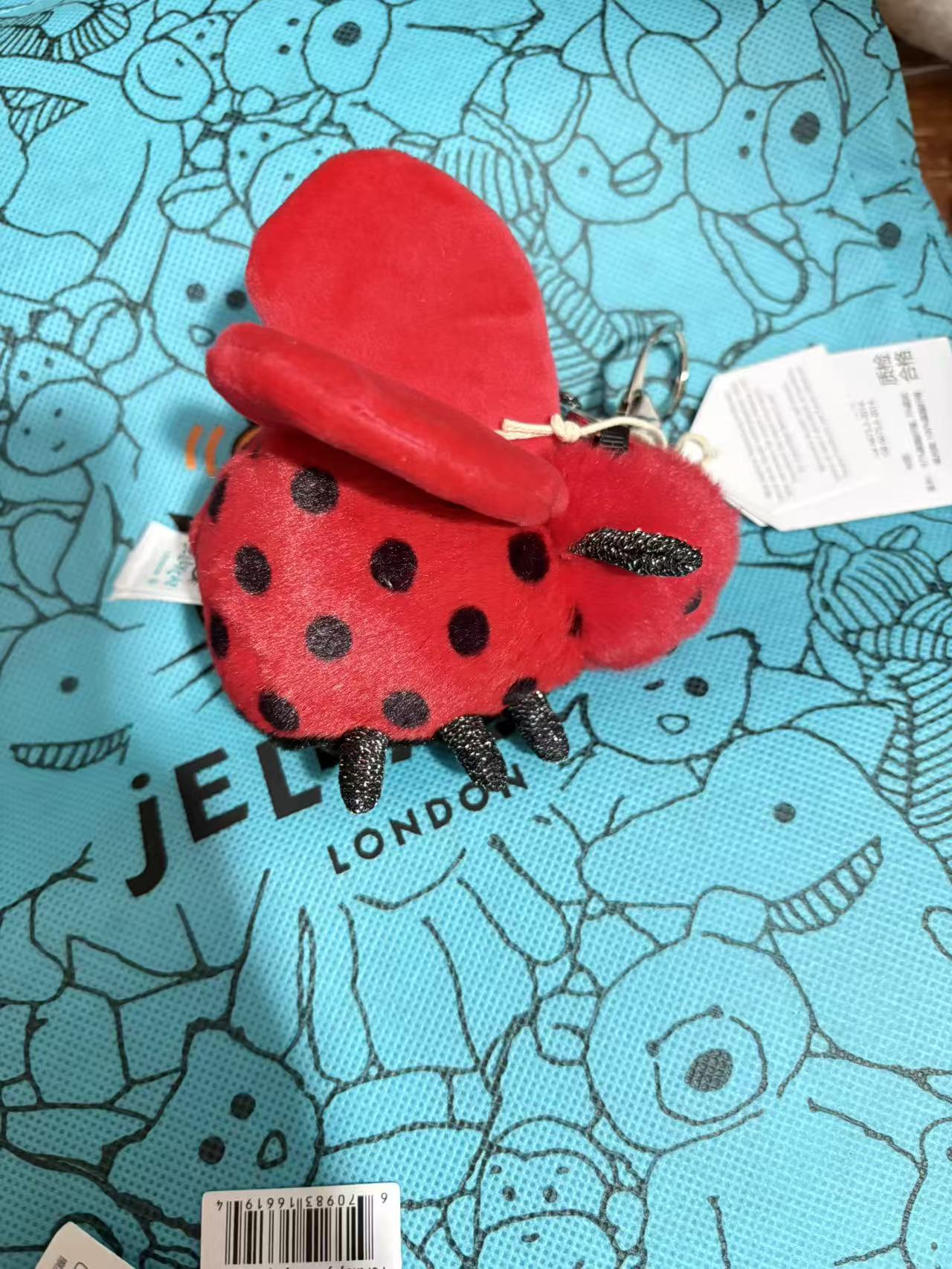 Ladybug pendant,Free dust bag with every order