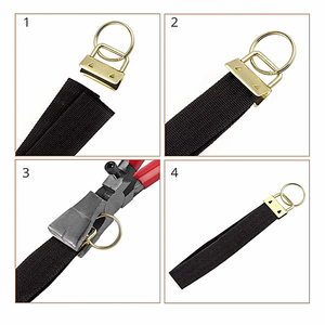 Kavisli çeneler ile 40 adet 25mm Metal cam koşu pense stüdyo koşu pense anahtar Fob donanım için kauçuk uçlar mükemmel takın - Product Image 5