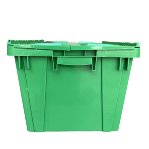 Plastic Moving Boxes <strong>Nested</strong> and Stacked Storage Crates Plastic Storage <strong>Container</strong> - Product Image 5