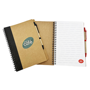 Vendita calda a spirale note personalizzate del taccuino della carta Kraft del taccuino del diario del taccuino con la penna - Product Image 3