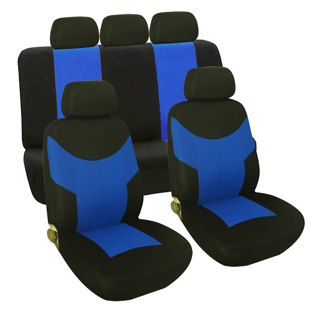 Set da 9 pezzi blu e nero