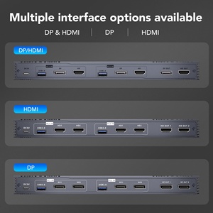 SYONG OEM 8K 2 Computers Dual Monitor Switcher 2 Port 60Hz <strong>HD</strong> USB3.0 KVM Switch Dual HDMI x 2 Selector Switcher KVM Switch