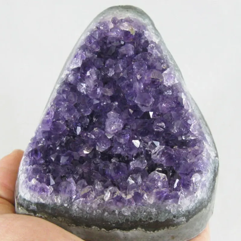Piedras curativas para decoración, piedras naturales de amatista, cristal de geoda