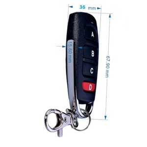 433MHZ Metal 4 Button Universal Super Copy Clone Face to Face Copy Remote Control - Product Image 1