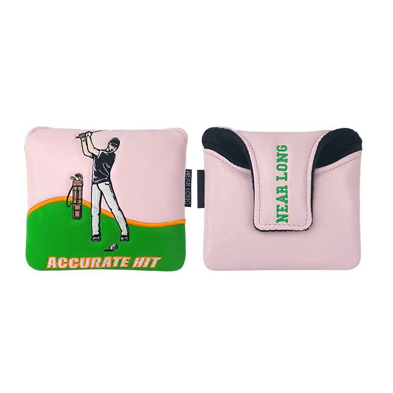 Funda para putter mallet Square - Jugador de pelota rosa