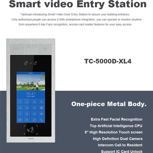 Taichuan OEM ODM Android Tuya Wifi <strong>Intercom</strong> <strong>Systems</strong> for Apartment Building Face Recognition Door Unlock <strong>Access</strong> Control <strong>System</strong>
