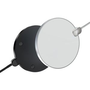อุปกรณ์ชาร์จเร็วไร้สาย15W รุ่นใหม่ LED ใช้ได้กับ Apple PD Type-C 9V/2A จอแสดงผลดิจิตอลขนาดเล็ก earph