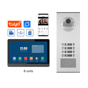 8-Tasten-Türsprechanlage SIP-Gegensprechanlage 7-Zoll-Touchscreen-Gesichtserkennung POE-Eingangs bereich für GSM-Gegensprechanlage mit mehreren Wohnungen - Product Image 4