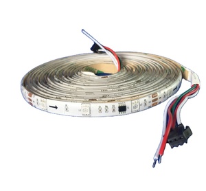 Magic <strong>LED</strong> Strip 30LEDS/M WS2811 <strong>5050RGB</strong> <strong>LED</strong> Strip IP20 12V 10mmPCB Color Strip - Product Image 1