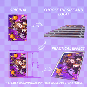 Hanxin nhân vật hoạt hình, động vật, hai chiều hoạt hình bóng bán buôn Quà Tặng tùy biến dịch vụ Acrylic gạch - Product Image 2