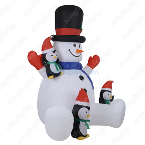 Đồ trang trí Giáng sinh bơm hơi ngoài trời có hình ông già Noel, người tuyết, cây thông dành cho trường học, trung tâm thương mại, sân vườn. - Product Image 2