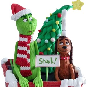 2025 Hot Bán Bán Buôn Vui Màu Xanh Lá Cây Búp Bê Giáng Sinh Trang Trí Nội Thất Cho Cây Giáng Sinh Acrylic Giáng Sinh grinchs Treo Đồ Trang Trí - Product Image 5