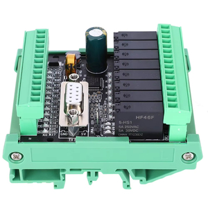 Placa de Control Industrial PLC con salida de relé de terminal enchufable de carcasa DC24V, contador de alta velocidad analógico 2AD 0-10V, 2 unidades - Product Image 5