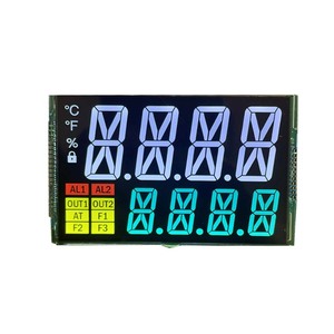 Tn Htn Stn Fstn Va Digitaler Lcd-Bildschirm kundenspezifische Größe numerischer Monokrom 7-Segment-Anzeige Lcd für Thermostat - Product Image 2