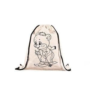 Bán buôn trẻ em dây kéo Ba lô tự làm màu sơn Túi Quà Tặng Bông vẽ chuỗi Túi gói cho khuyến mãi - Product Image 4