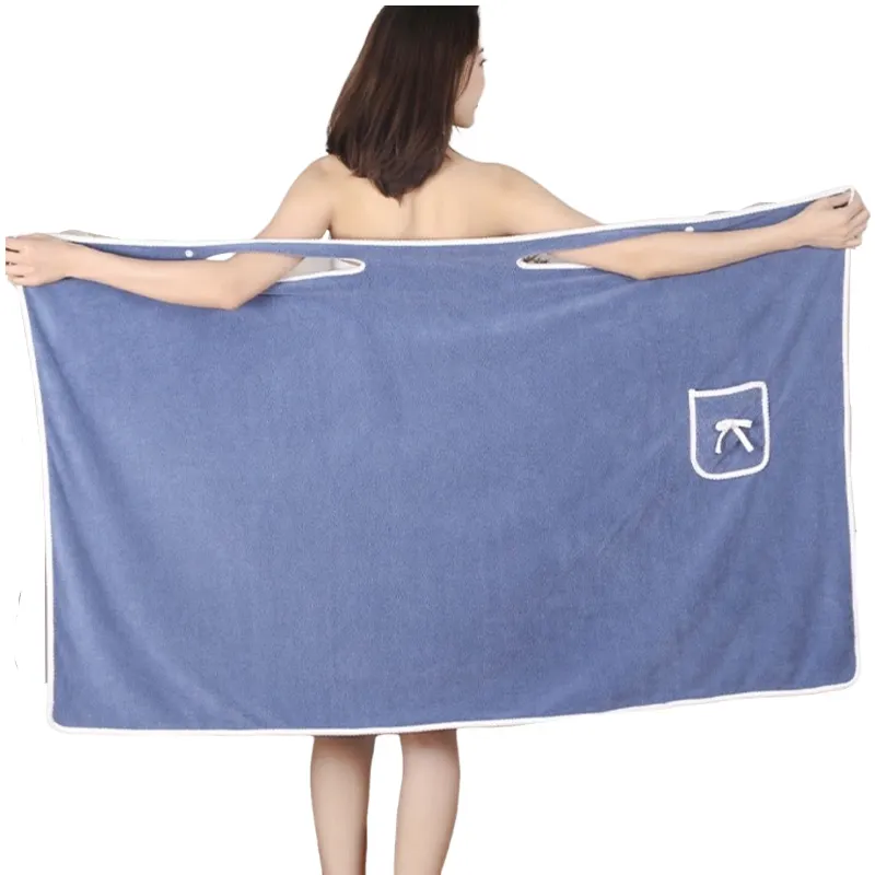 Bagno in microfibra indossabile Sexy donna Spa abito da bagno avvolgente accappatoio bellissimo asciugamano da donna