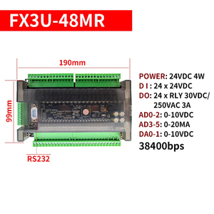 FX3U-48MT industrielle Steuerplatine Steuerung haushaltliche PLC programmierbar mikro klein einfach steuerung mit RS485 CAN