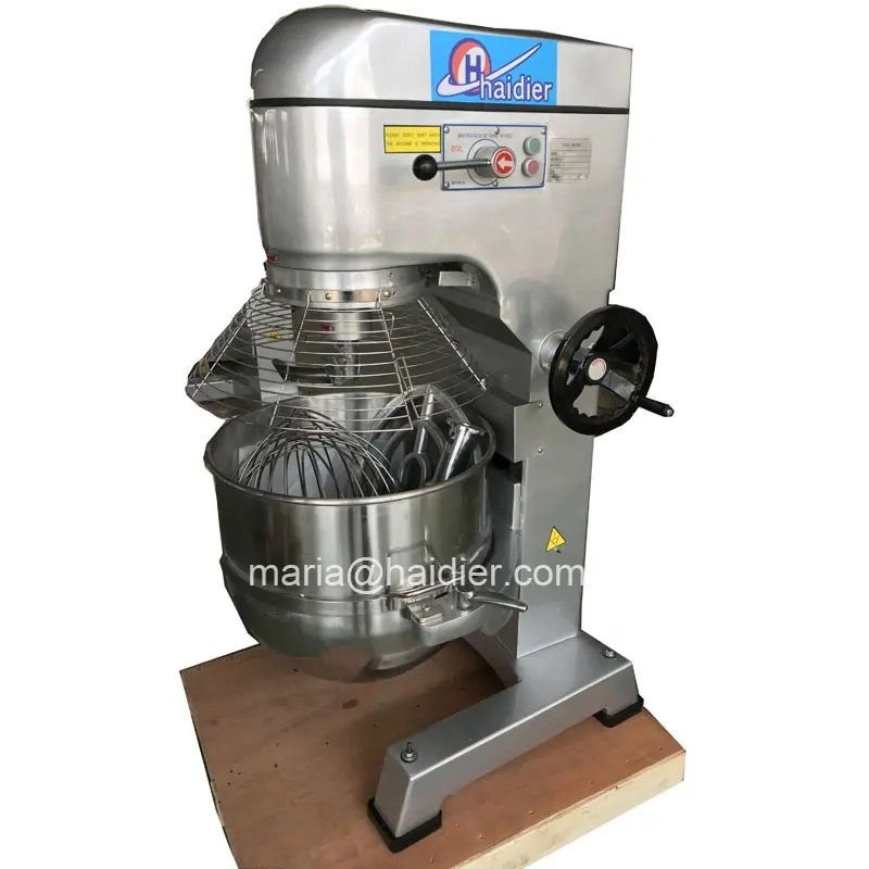 Máquina mezcladora de pan, mezclador planetario de pasteles, equipo de panadería usado para mezclar huevos y pasteles