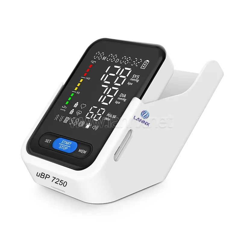 LANNX uBP 7250 produttore macchina automatica per la pressione sanguigna monitor elettronico per la pressione sanguigna del braccio superiore tensiometro digitale