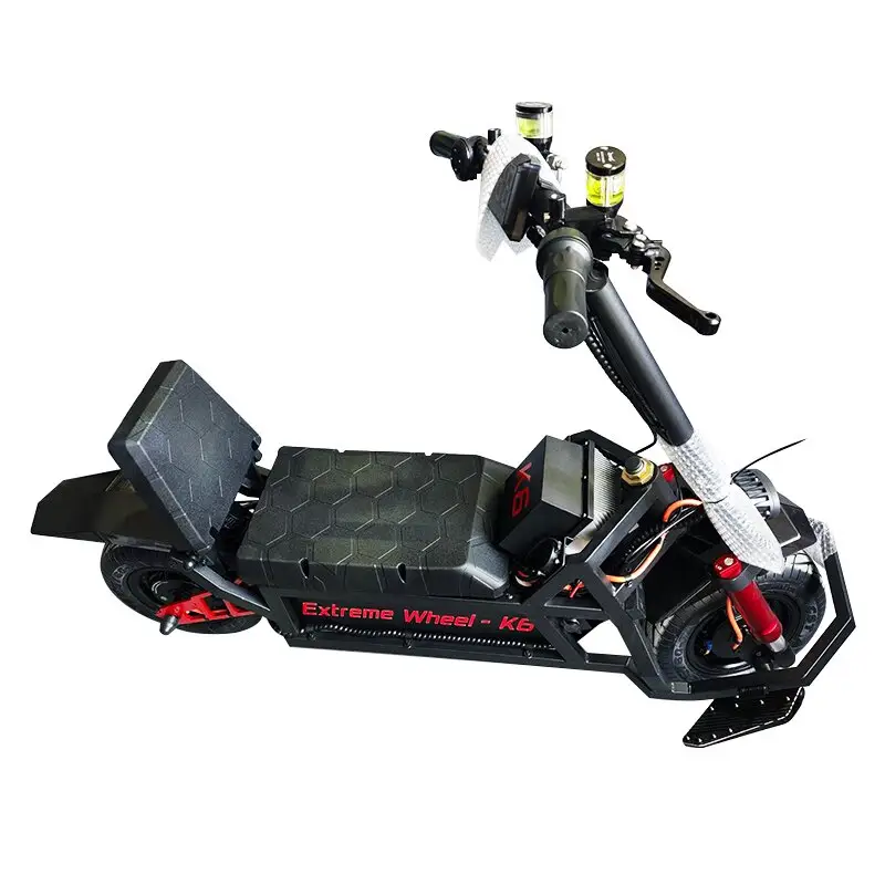Sıcak satış K6 2 tekerlek 134V 3500W * 2 yetişkin 120 km/h çift motorlu hızlı elektrikli scooter motosiklet led ışıkları ile