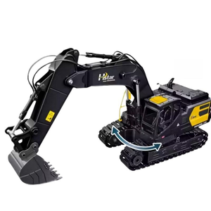 2.4G Oversized Alloy Remote Control Excavator <strong>Black</strong> Technology Kids Engineering Vehicle <strong>Toys</strong> <strong>RC</strong> Cars for Expert - Product Image 2