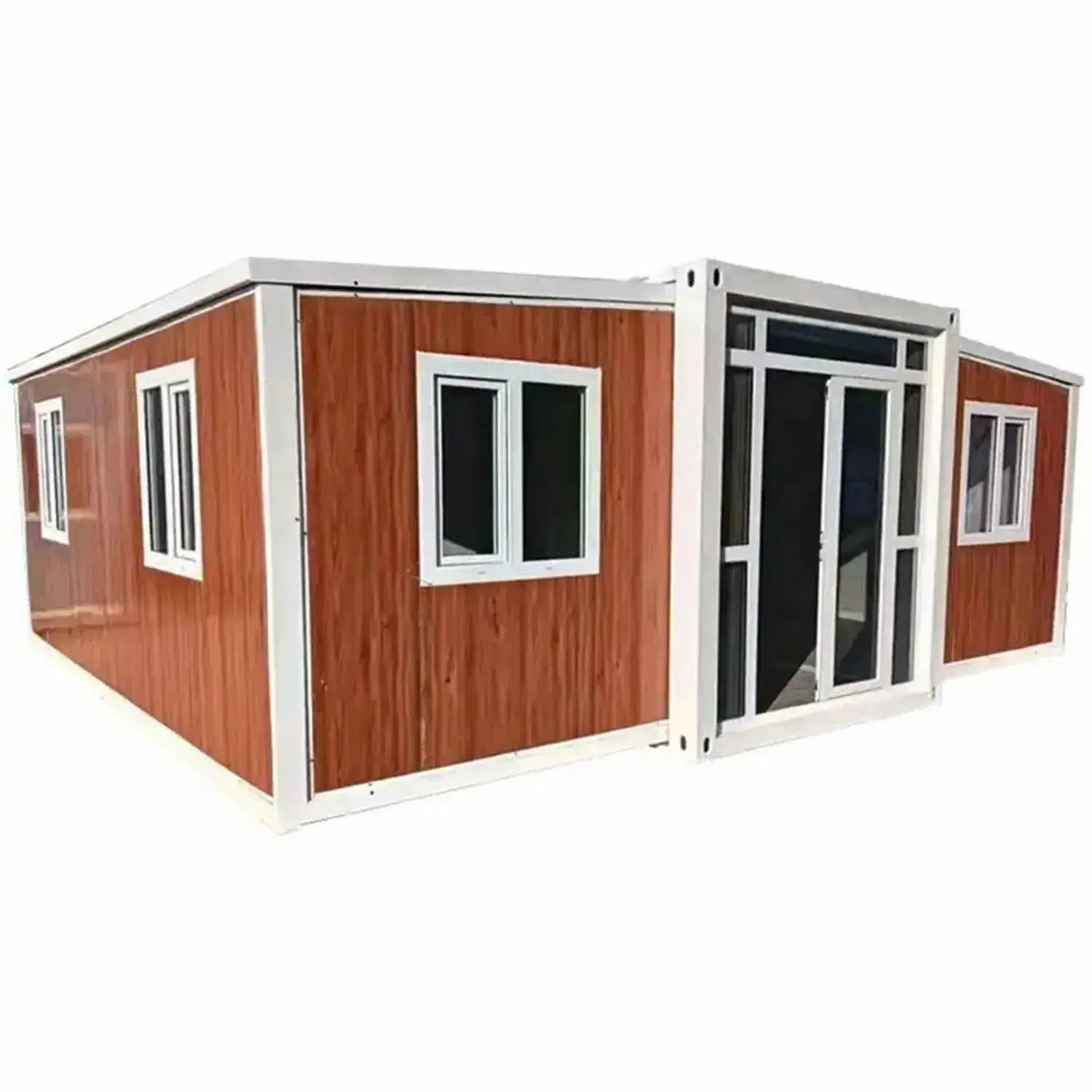 40 Fuß luxuriöses modernes Design kostengünstiges vorgefertigtes erweiterbares modulares Containerhaus mit 3 Schlafzimmern