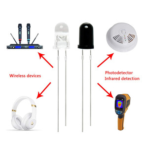 3mm 5mm 940nm LED Infrarot Sender und Empfänger Dioden Sensor Element für Arduino Himbeere