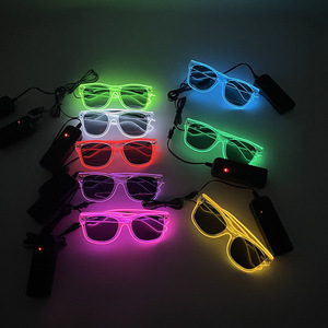 パーティーお祝いLEDライトアップメガネホリデーデコレーション面白いLED点滅サングラスクリスマス新年ハロウィン