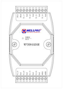 WP3084ADAM 0-10V Analoge in gangs modul Spannungs erfassungs modul MODBUS-Kommunikation WP3084ADAM - Product Image 4