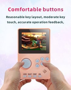 คอนโซลเกมมือถือ R100ใหม่คอนโซลเกม MD มินิ100-in-one คลาสสิกย้อนยุคพร้อมการสื่อสาร Wi-Fi หน้าจอสีมือถือ - Product Image 5