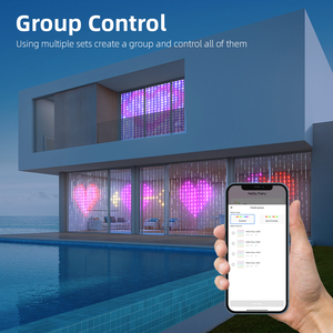 Smart RGB Pixel <strong>Programmable</strong> <strong>LED</strong> Rope Lights Adjustable <strong>LED</strong> Curtain with Voice Control Application ROHS Certified - Product Image 6