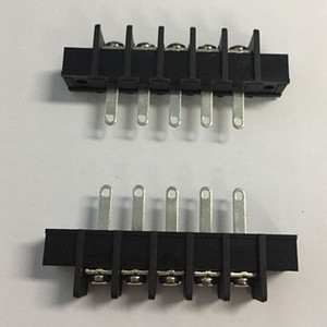 9.5mm Pitch Barrier <strong>Terminal</strong> <strong>Block</strong> With Straight Pin , Threading Wider Pin, <strong>Fix</strong> Ear Hole and Cover KDTE45-9.5 300V 25A - Product Image 2
