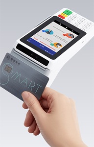 Dispositivo POS de terminal de pago inteligente de mano basado en Android 11 compatible con escaneo de código de barras QR tarjetas SIM duales - Product Image 5