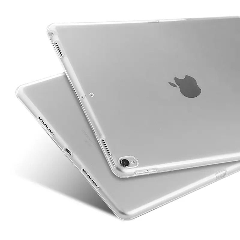 Housse pour Apple iPad 9.7 pouces 2017/2018 étui en TPU souple étui en Silicone Transparent