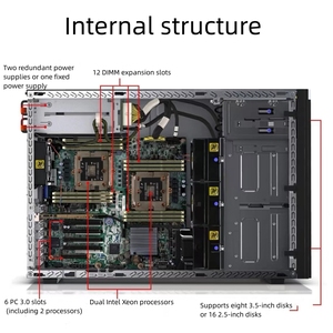 Potente servidor computadora sistema NAS y estaciones de trabajo ST558 aplicación Intel Xeon 4u case PC Server - Product Image 4