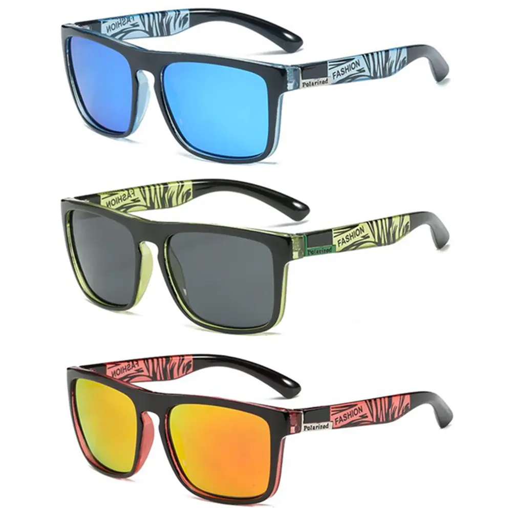 Custom Plastic Pc Modieuze Vissen Polarise Zonnebril Sport Brillen Heren Rijden Zonnebril Mannen Gepolariseerde Zonnebril