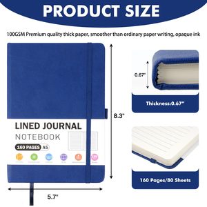 Bloc de notas con puntos de rejilla personalizada con logotipo académico A5, diario de cuero, cuaderno de notas, banda elástica personalizada, diario de tapa dura, cuaderno, planificador - Product Image 2