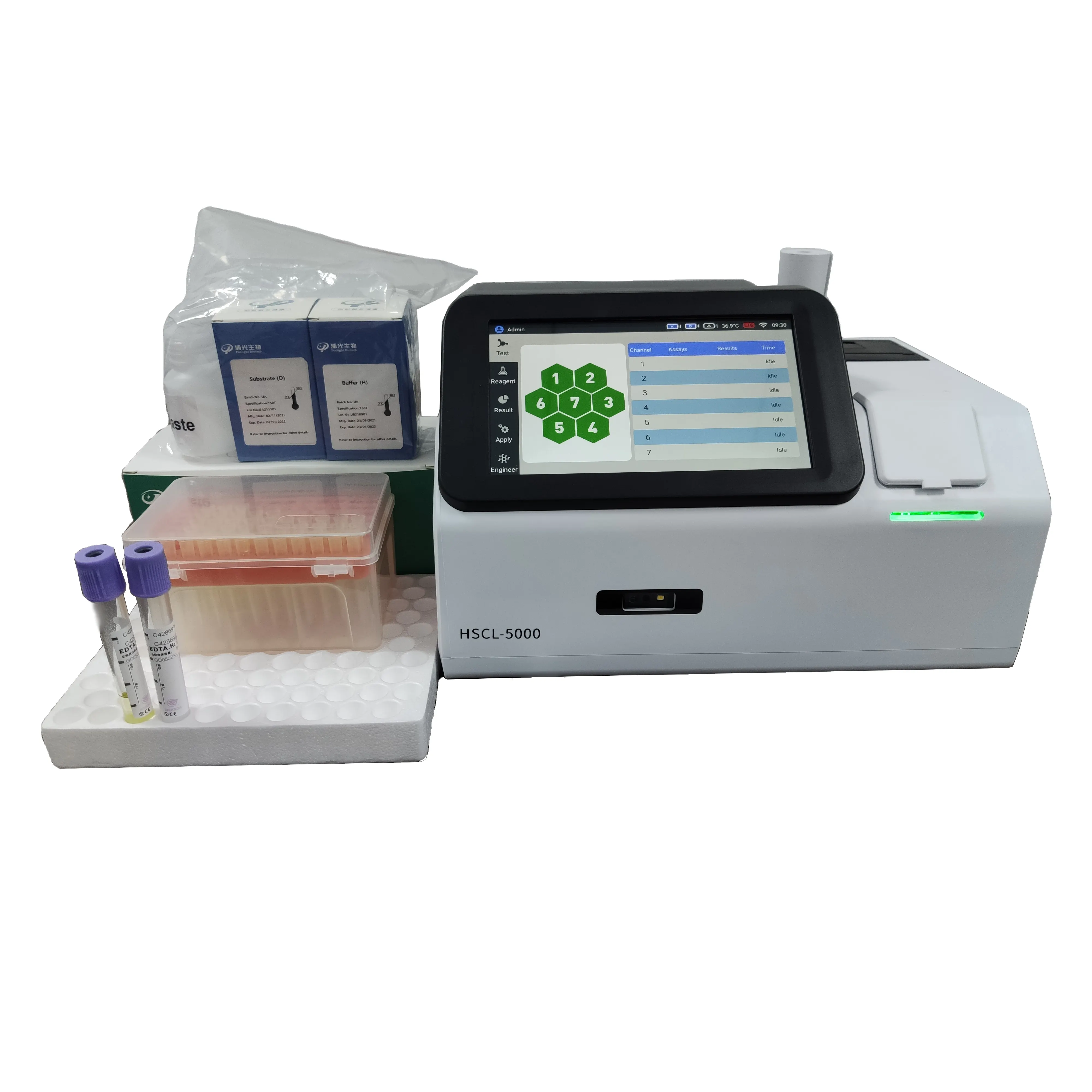 Analizzatore biochimico completamente automatico dell'attrezzatura di laboratorio, analizzatore di chimica del sangue completamente automatizzato clinico