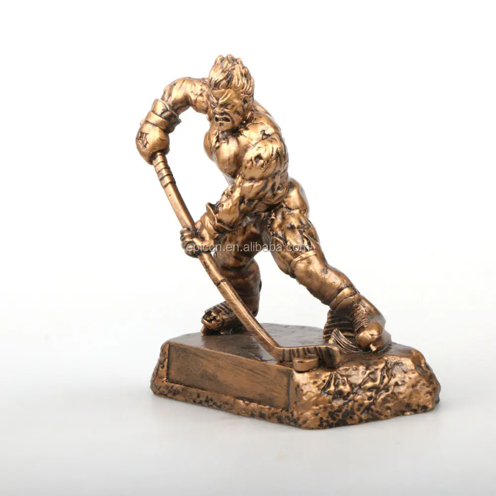 Ijshockey Trophy Ripped man beeldje ijshockey souvenir