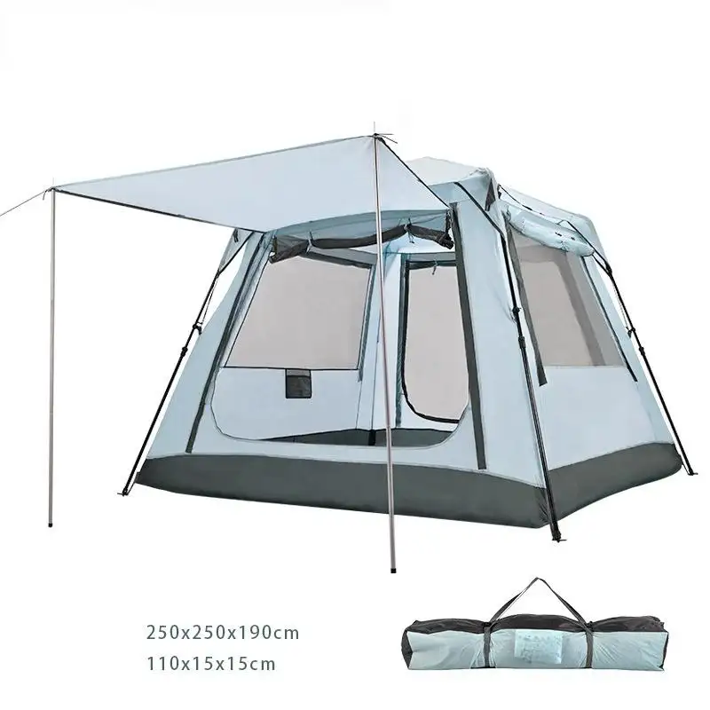 Tentes de camping de glamping automatiques extérieures à double couche imperméables pour grandes personnes Vente en ligne bon marché