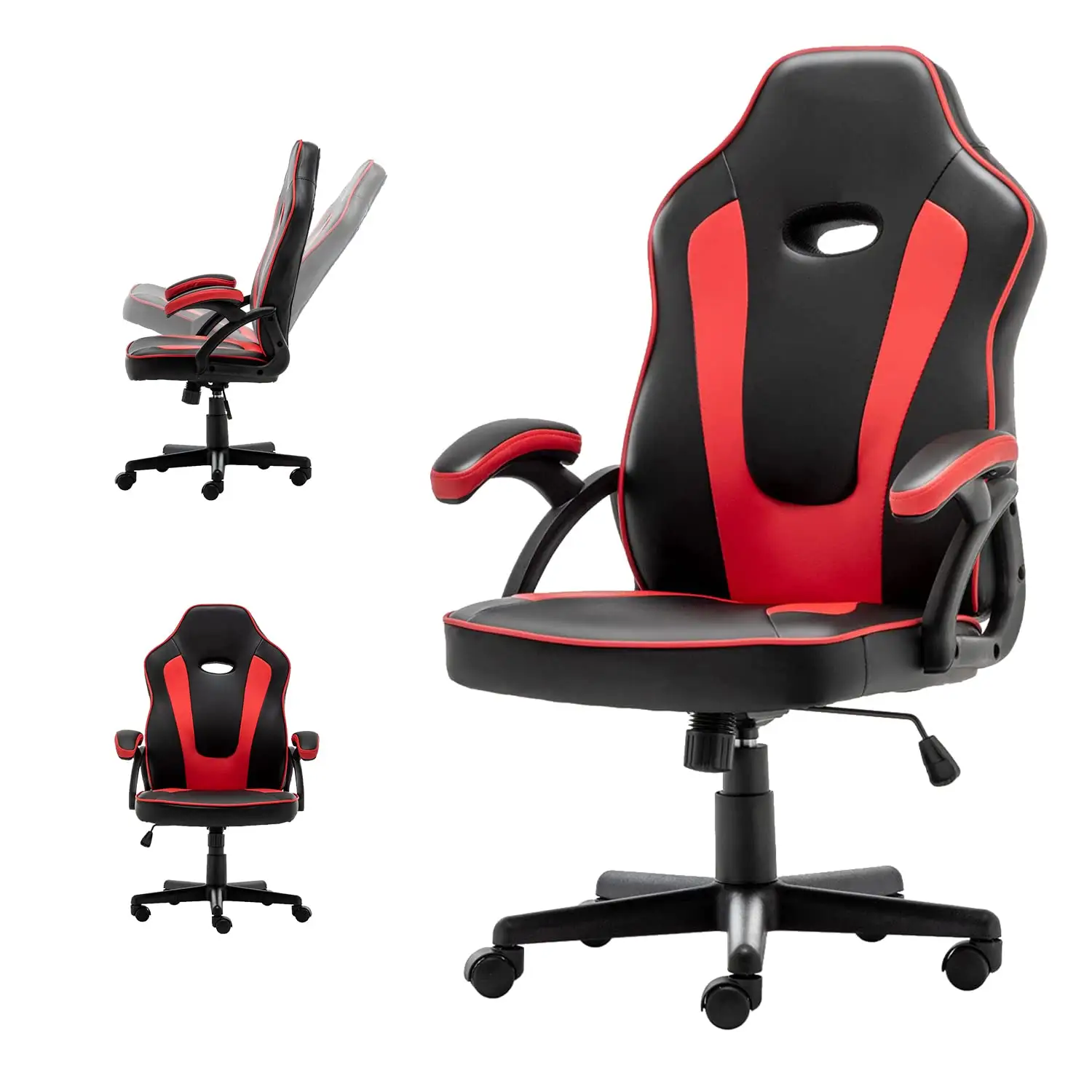 Sedia da ufficio a buon mercato di vendita calda all'ingrosso nuovo stile sedia girevole nera rossa sedie per computer personalizzate per bambini