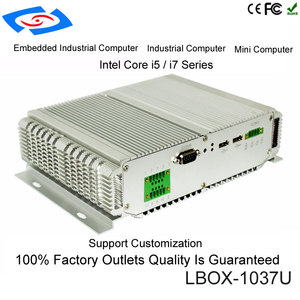 Intel Core i7 CPU 4GB RAM 64Gb 128GB SSD 2 * RJ45 LAN 4xUSB 6xCOM RS232 Mini BOX PC Computadora industrial sin ventilador - Product Image 6