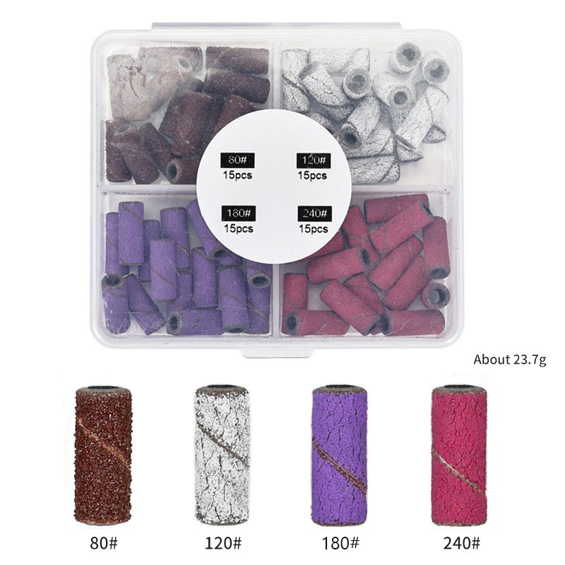 60pcs mixed color small size sand ring 4 box (without bearing)
