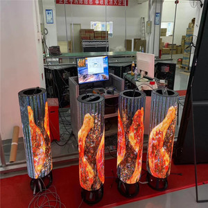 Gob โมดูลจอแสดงผล LED แบบอ่อน p1.25/p.875/P2/p2.5/P3/P4/P5สีเต็มรูปแบบโค้งจอแสดงผลแบบยืดหยุ่นโมดูลนำ p2.5
