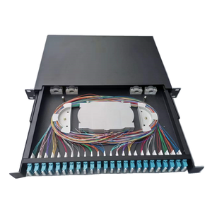 24 48 puertos SC/LC/FC/ST FTTH Marco de distribución de fibra óptica Panel de conexión ODF - Product Image 2